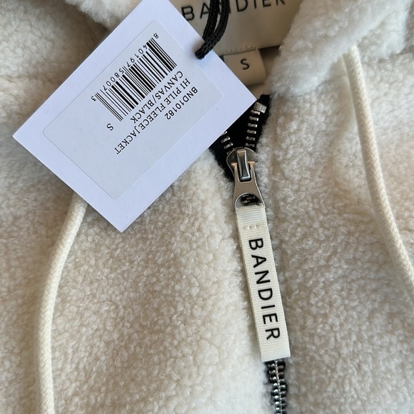 Bandier Hi Pile Fleece Jacket womens size small - Picture 6 of 8